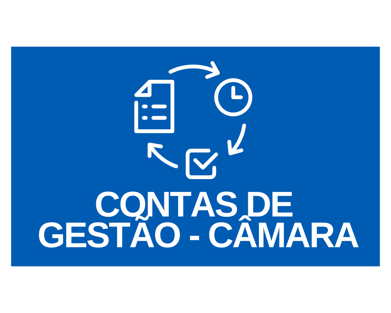 conta gestao camara