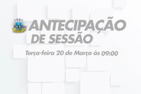 Câmara de vereadores antecipa Sessão desta terça-feira 20 de Março.