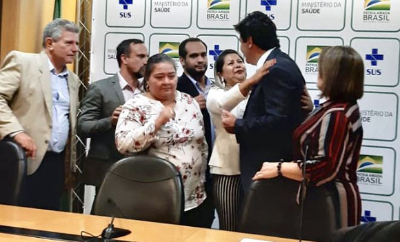 Em Brasília, vereadores se reúnem com o ministro Mandetta da saúde