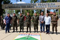 Vereadores participam de Solenidade de passagem de Comando da 2ª Companhia de Fronteira.